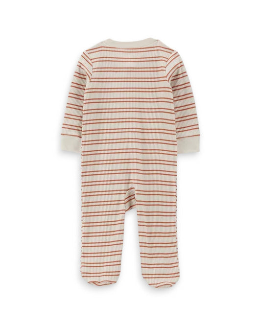 Carter's pijama pie cerrado doble zipper koala rayas - Talla 9 meses