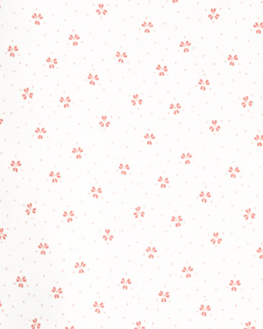 Carter's conjunto 3 piezas rosa abrigo legging mameluco flores - Talla 12 meses