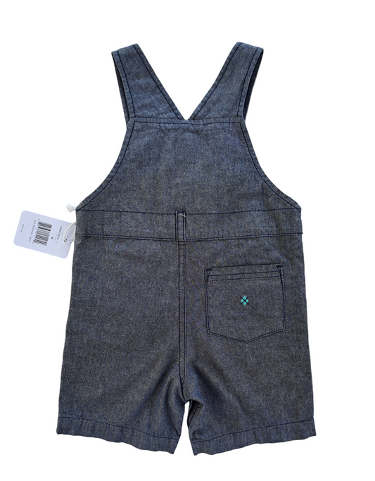 Overall corto gris - Talla 12 meses