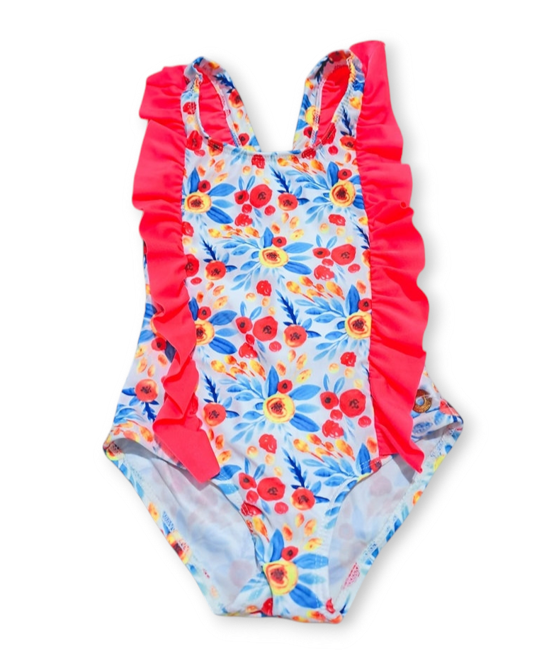 Body Glove Traje de baño niña flores multicolor - Talla 18 meses