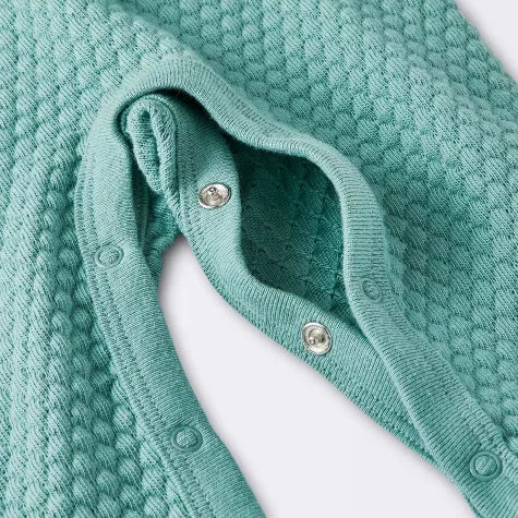 Cloud Island romper menta largo botones - Talla 3a6m 12m