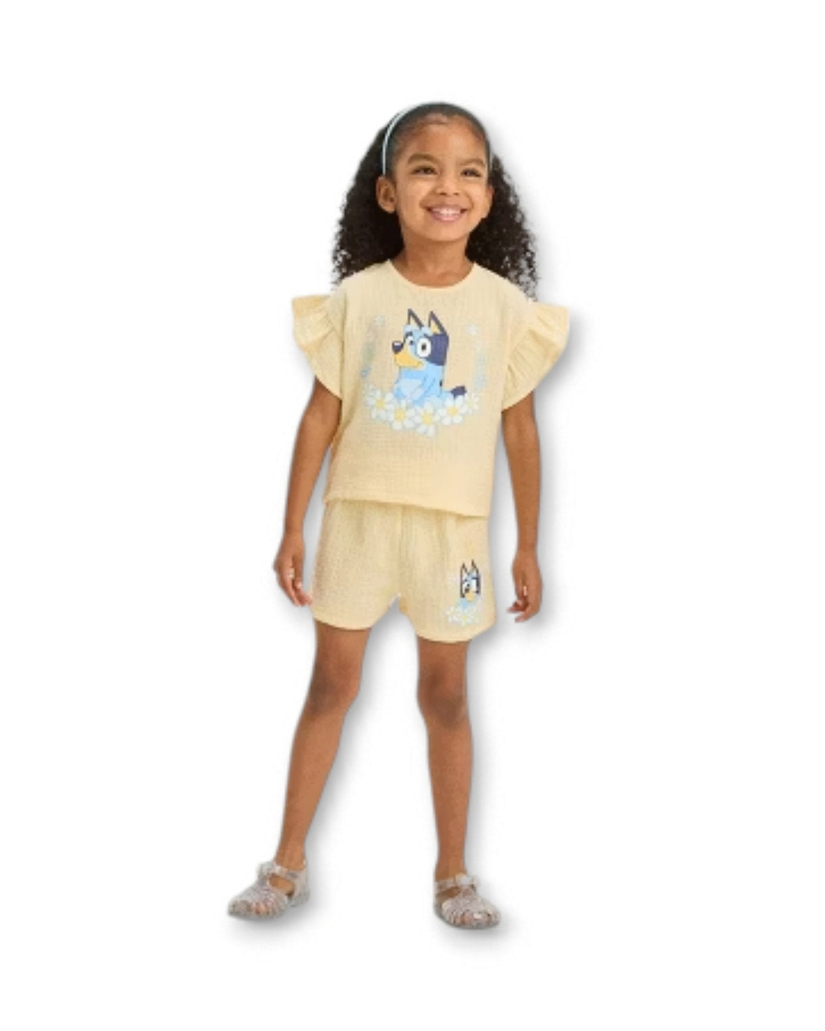 Bluey conjunto amarillo 2 piezas - Talla 5T