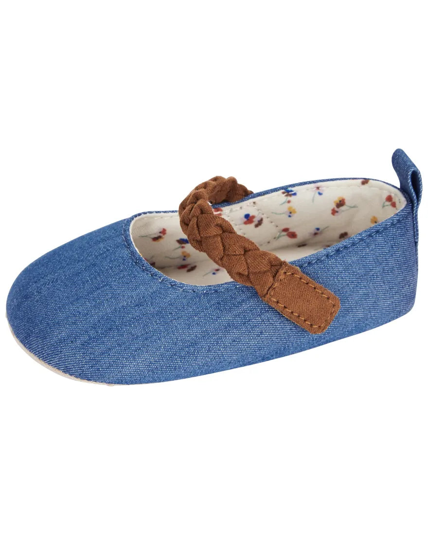 Carters zapato chambray - Talla 3a6m 9a12m