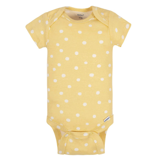 Gerber set 5 mamelucos manga corta flores - Talla 12m