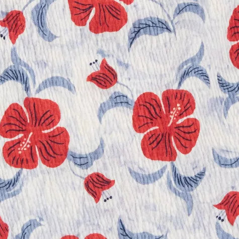 Carter's Set vestido blanco flores con calzón y romper azul - Talla 9m 18m