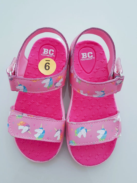 BC Footwear sandalia rosa unicornio niña Talla USA 9 EUR 26