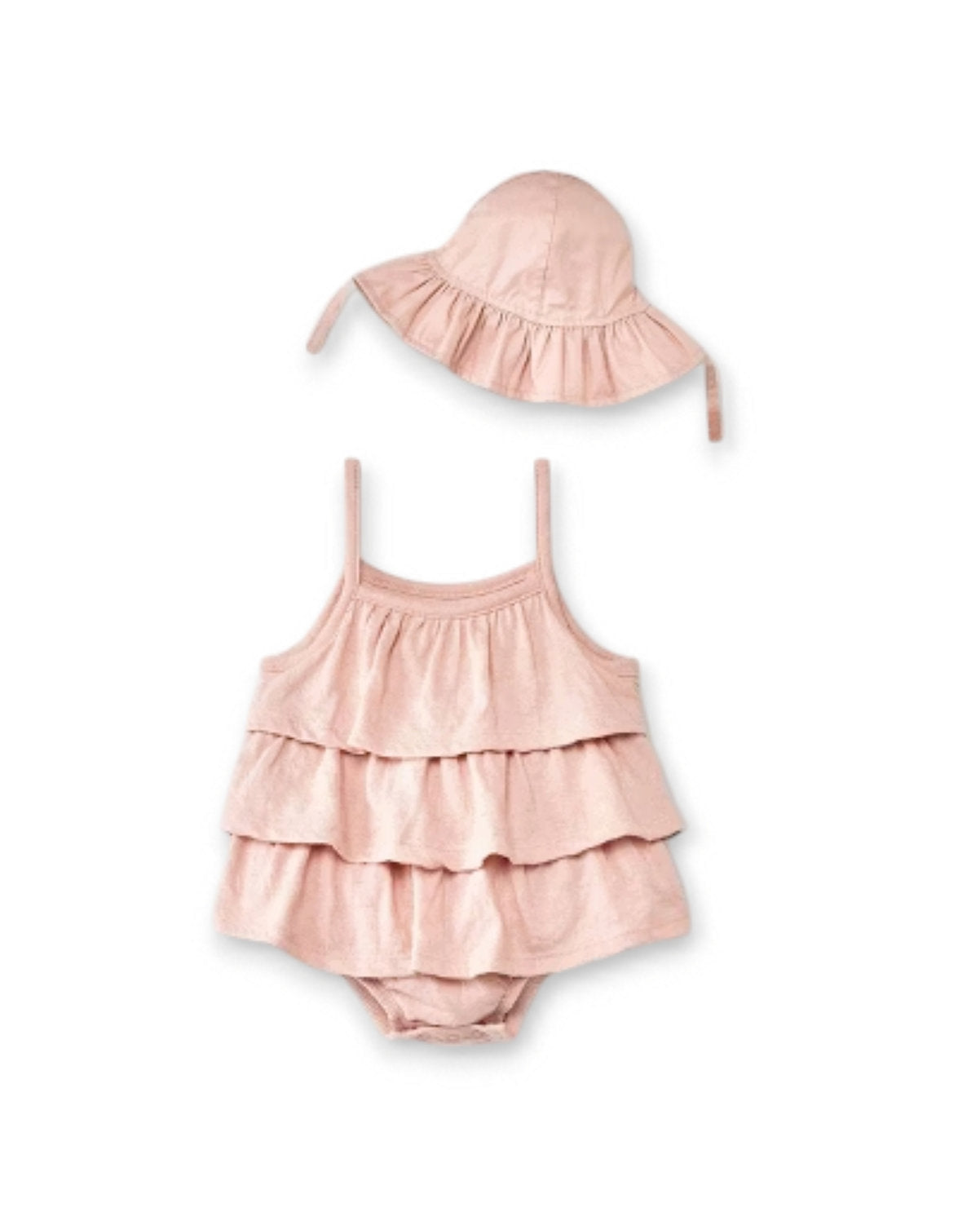 Grayson Mini romper y sombrero rosa - Talla 12 meses