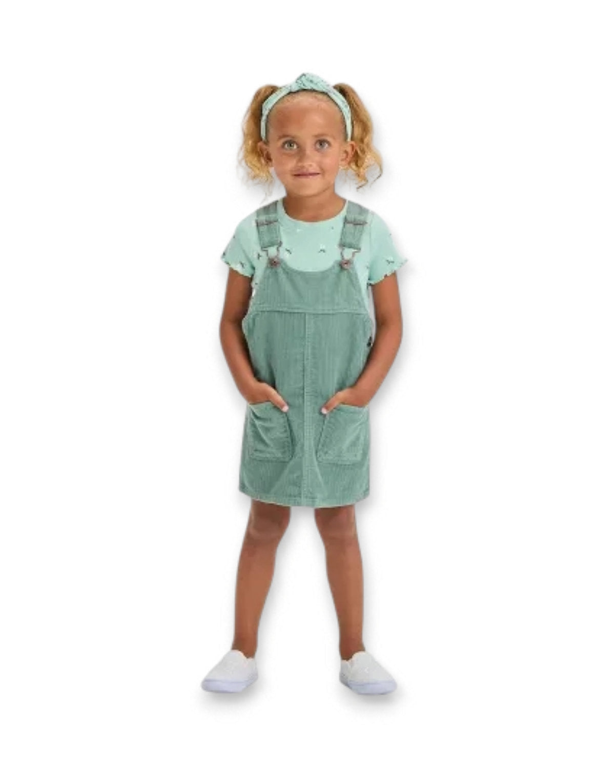 Oshkosh overall verde corduroy - Talla 4T