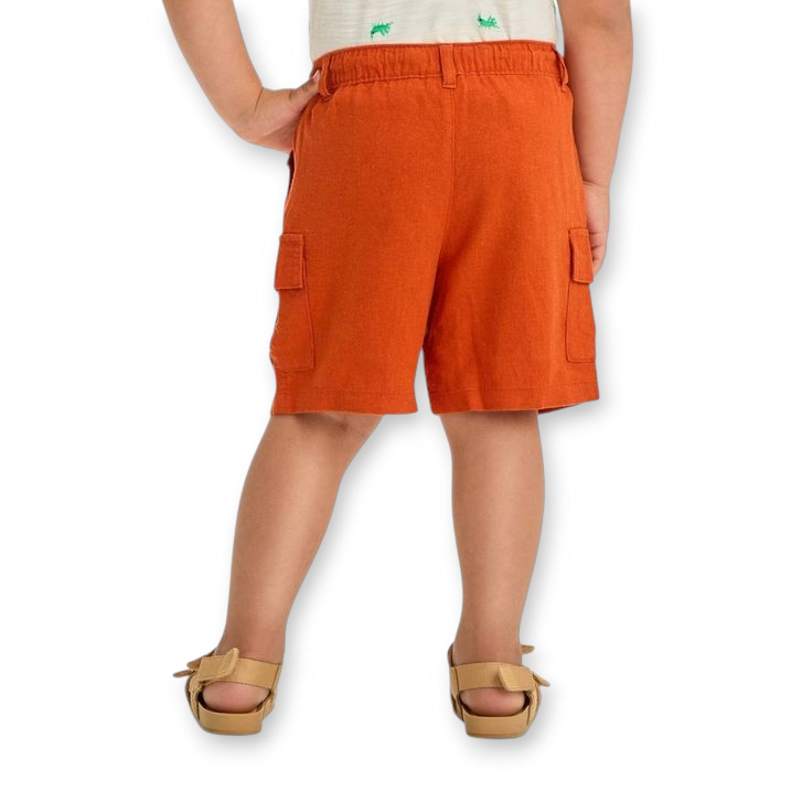 Cat & Jack short ladrillo bolsillos - Talla 12m 18m