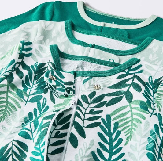 Cloud Island set 3 pijamas pie cerrado zipper - Talla 2 en RN y 1 en 0a3m