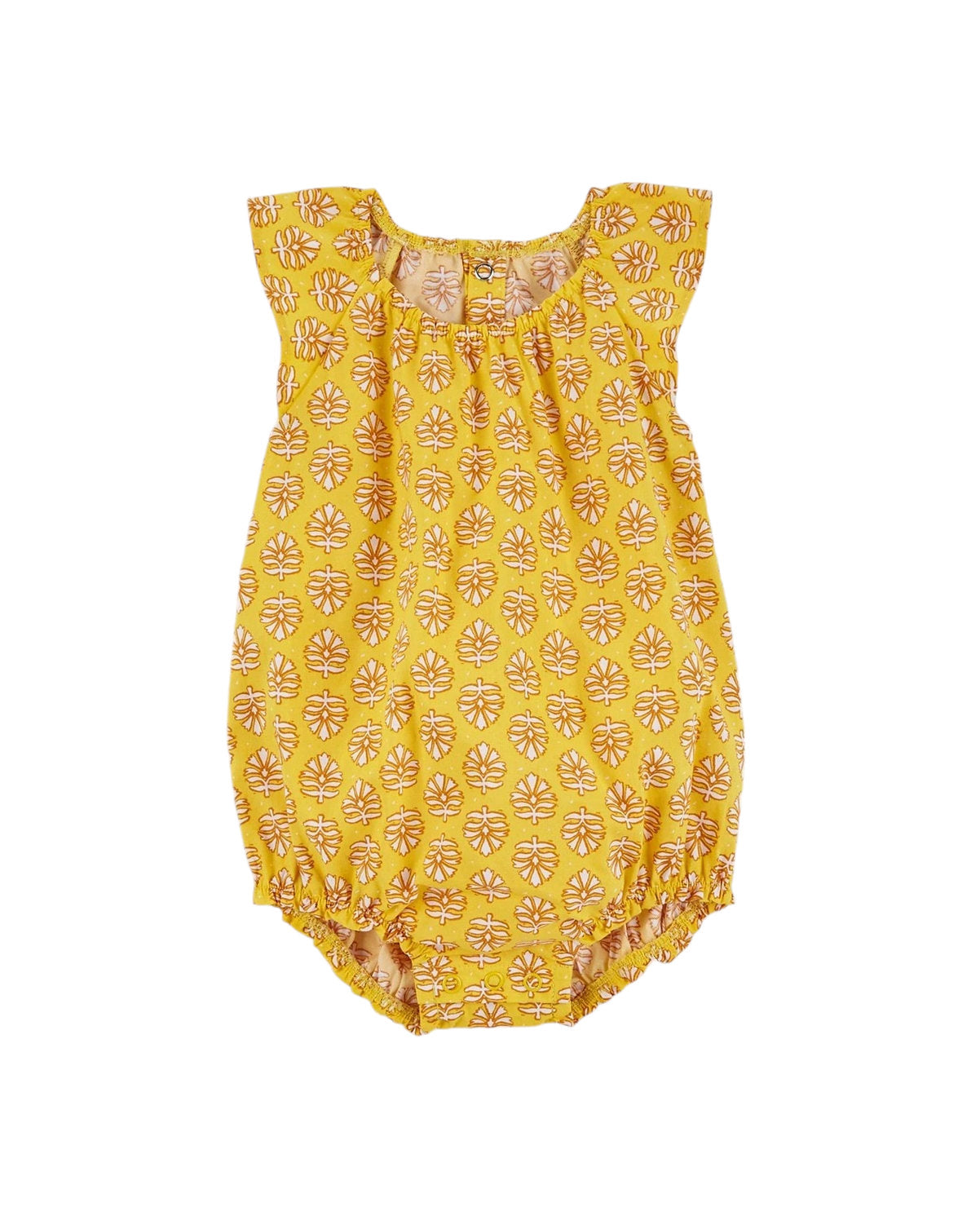Carter's mameluco amarillo flores sin manga - Talla 3m 6m 18m
