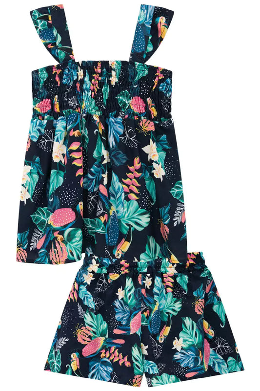 Infanti conjunto azul tucan - Talla 4T