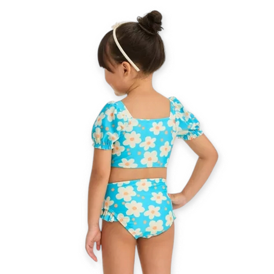 Cat & Jack traje de baño 2 piezas flores - Talla 5T