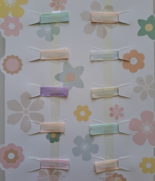 Danbar paleta de 10 pinzas pequeñas para cabello