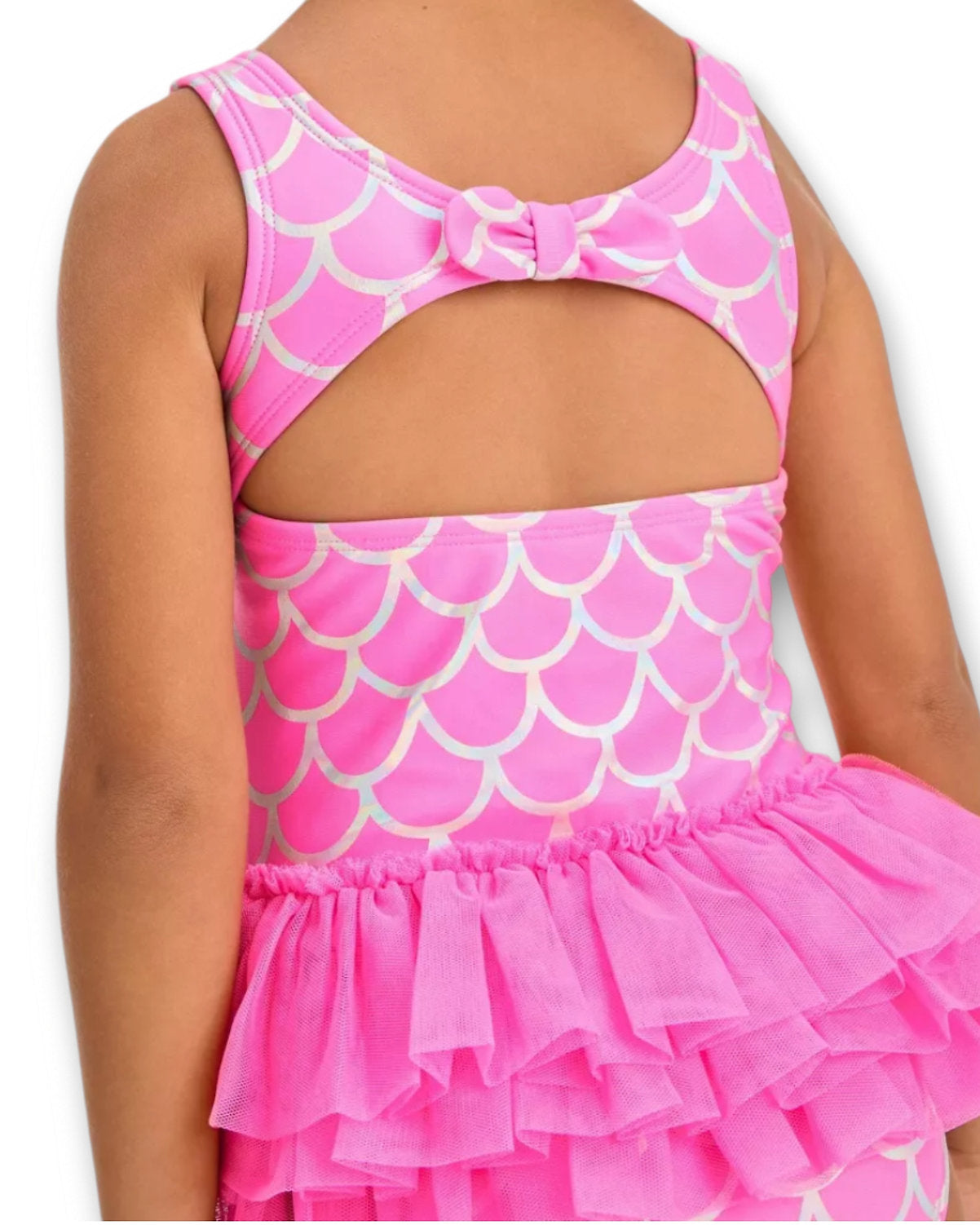 Cat & Jack traje de baño sirena 1 pieza tul fucsia - Talla 2T