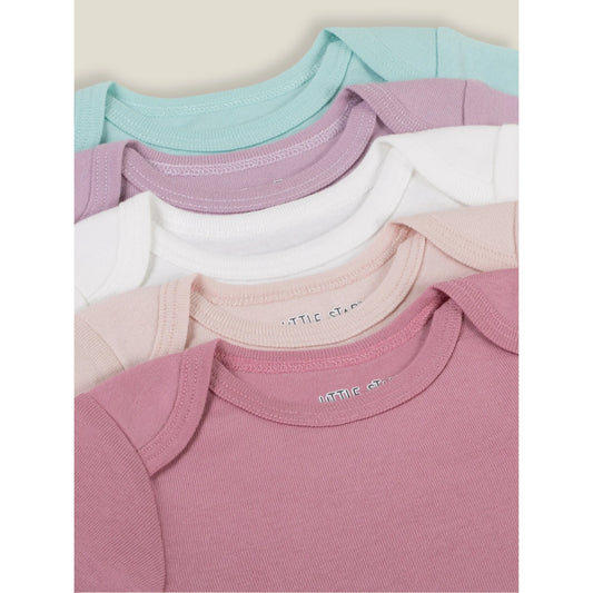 Little Star Organic set 5 mamelucos multicolor - Talla 6a9m