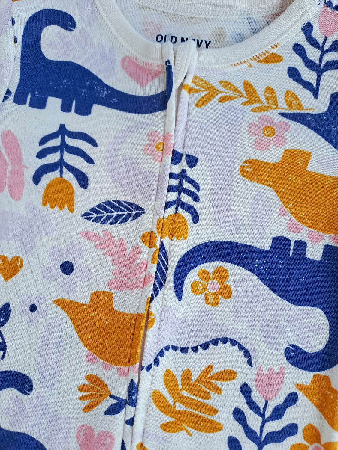 Old Navy pijama dinosaurio pie abierto zipper - Talla 2T