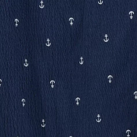 Carter's Set vestido blanco flores con calzón y romper azul - Talla 9m 18m