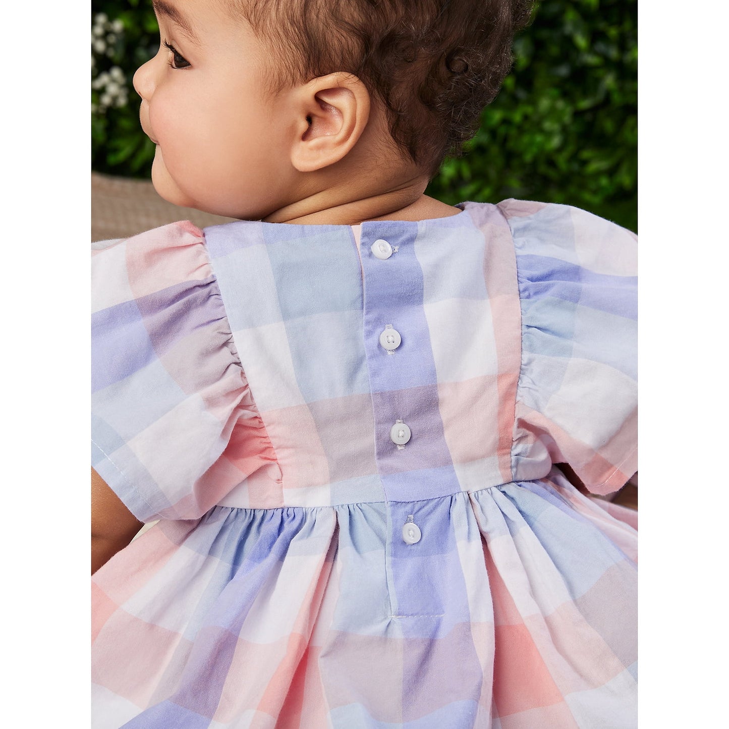 Carter's vestido cuadros con calzón - Talla 12 meses