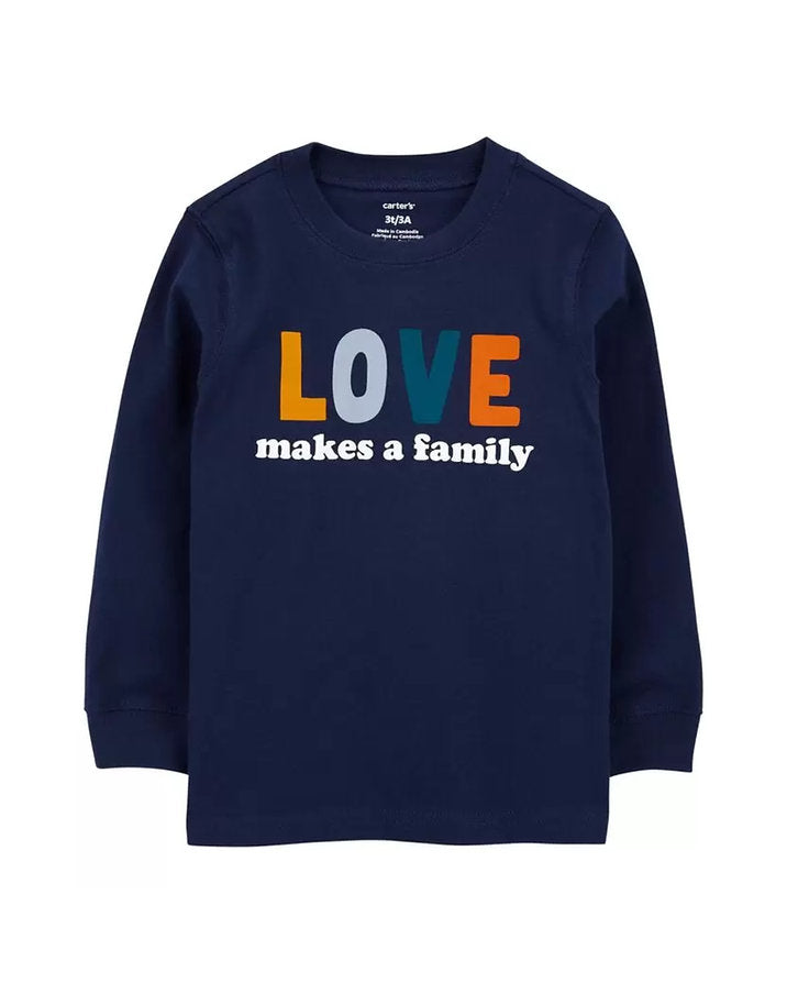 Carters sueter azul manga larga love - Talla 5T