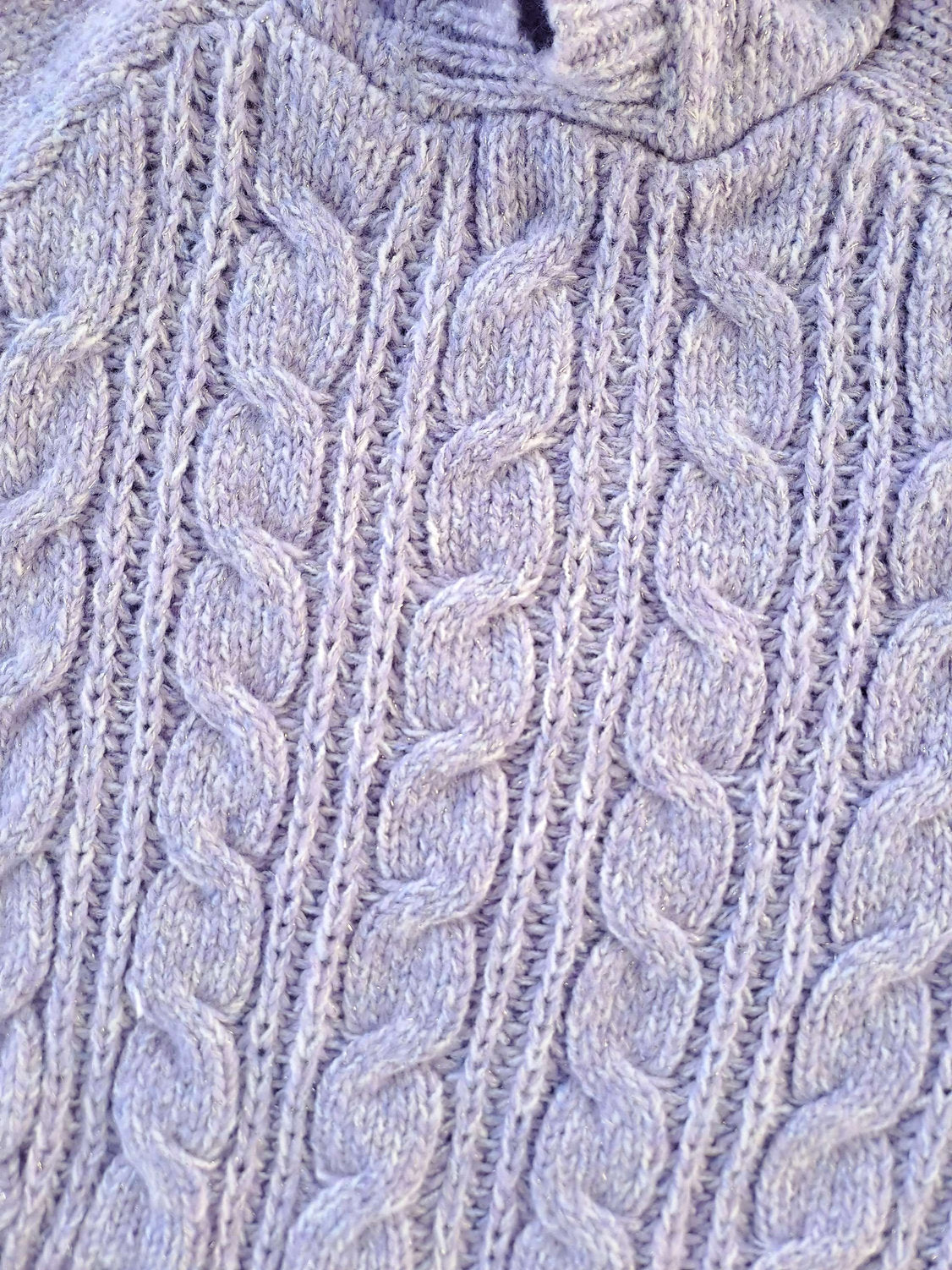 Cat & Jack abrigo tejido lila con gorro - Talla 12a18 meses