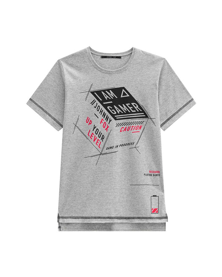 Jhonnie Fox camiseta gris Im a gamer - Talla 6