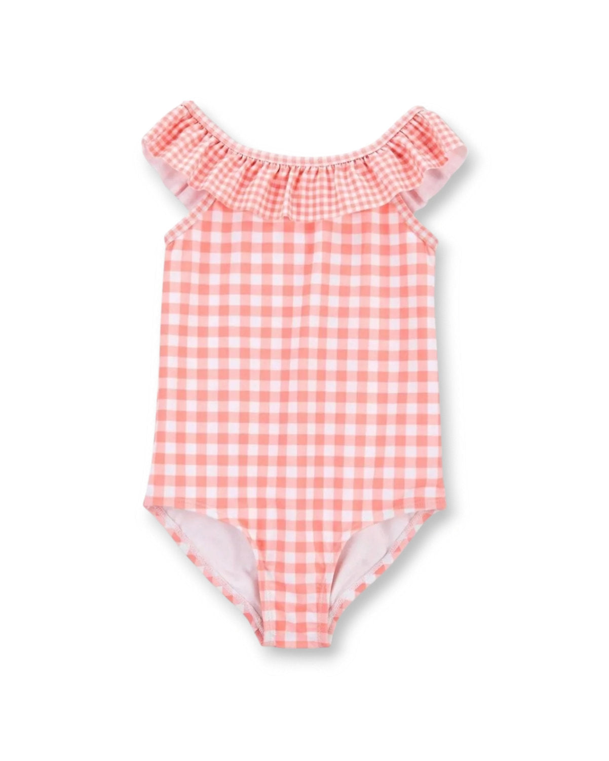 Carter's traje de baño 1 pieza naranja cuadros - Talla 18 meses
