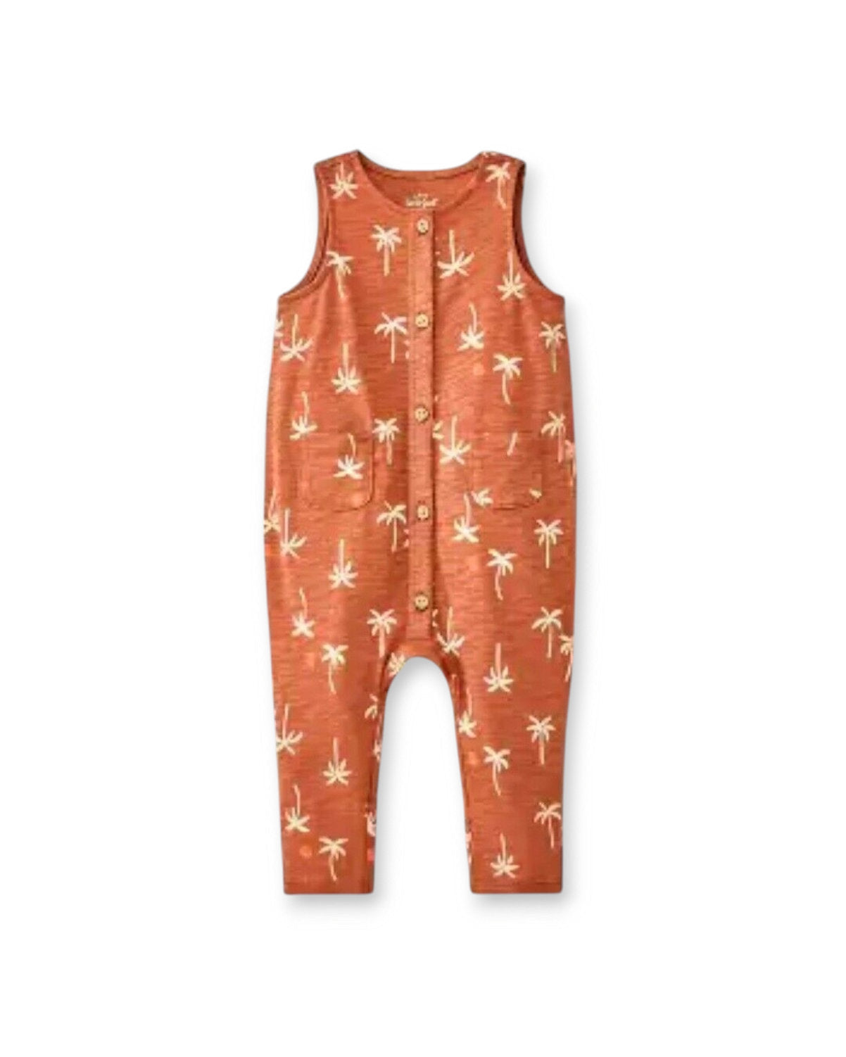 Cat & Jack enterizo sin mangas palmeras - Talla 12 meses