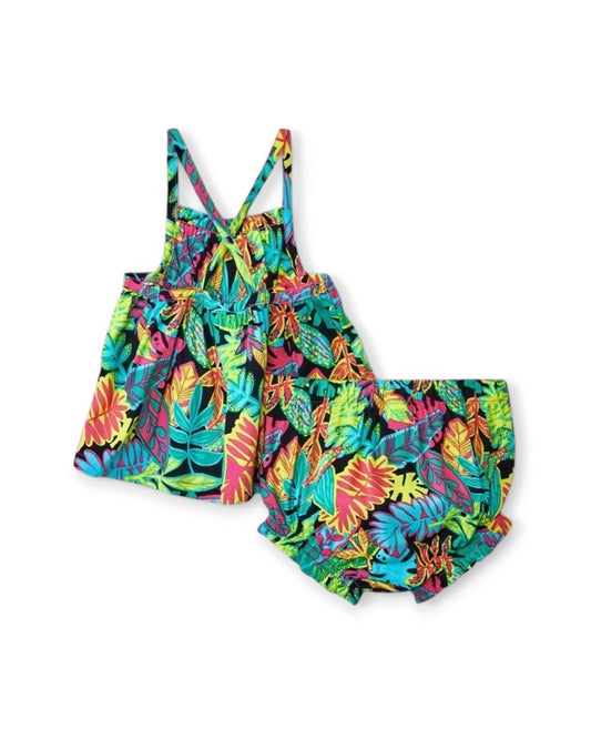 Cat & Jack conjunto 2 piezas floreado - Talla 0a3 meses