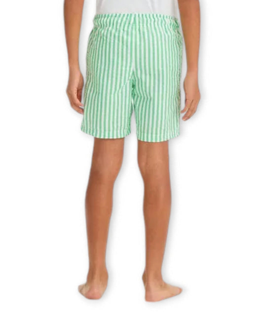 Cat & Jack short verde rayas blancas - Talla 6/7