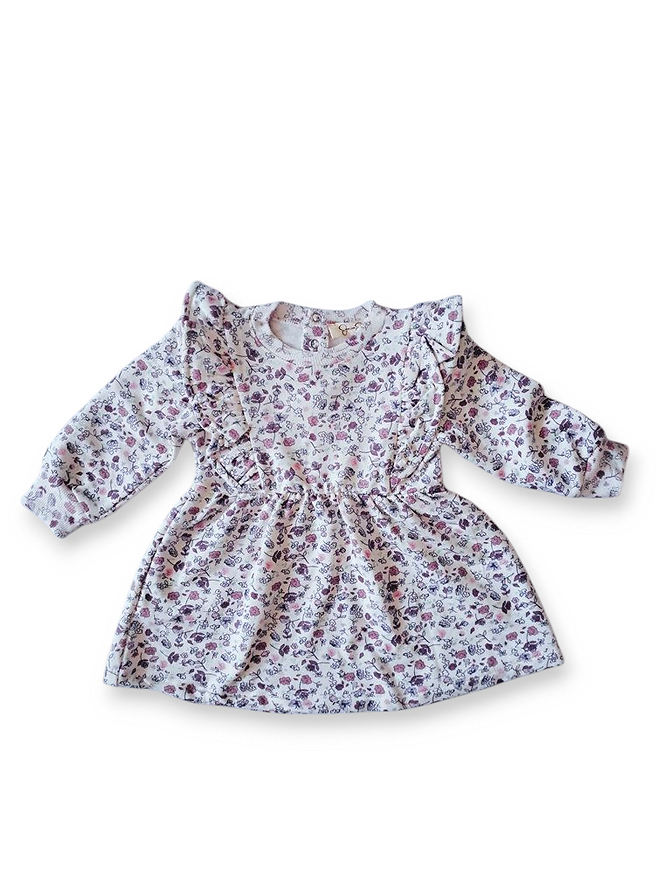 Jessica Simpson vestido blanco flores - Talla 3T