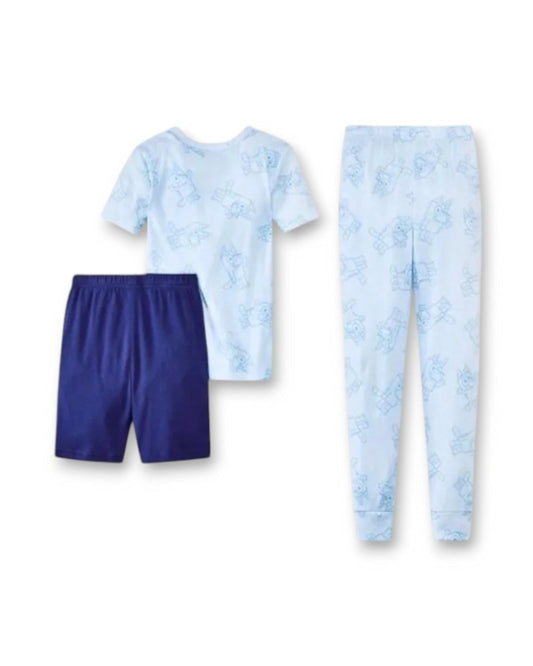 Bluey pijama 3 piezas manga corta - Talla 4T