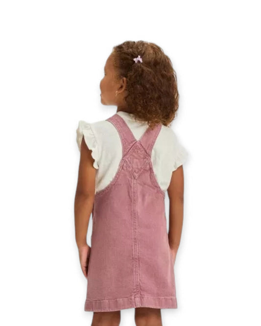 Cat & Jack overall falda mezclilla rosa - Talla 2T