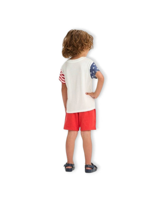 Cat & Jack conjunto short y camiseta USA - Talla 4T