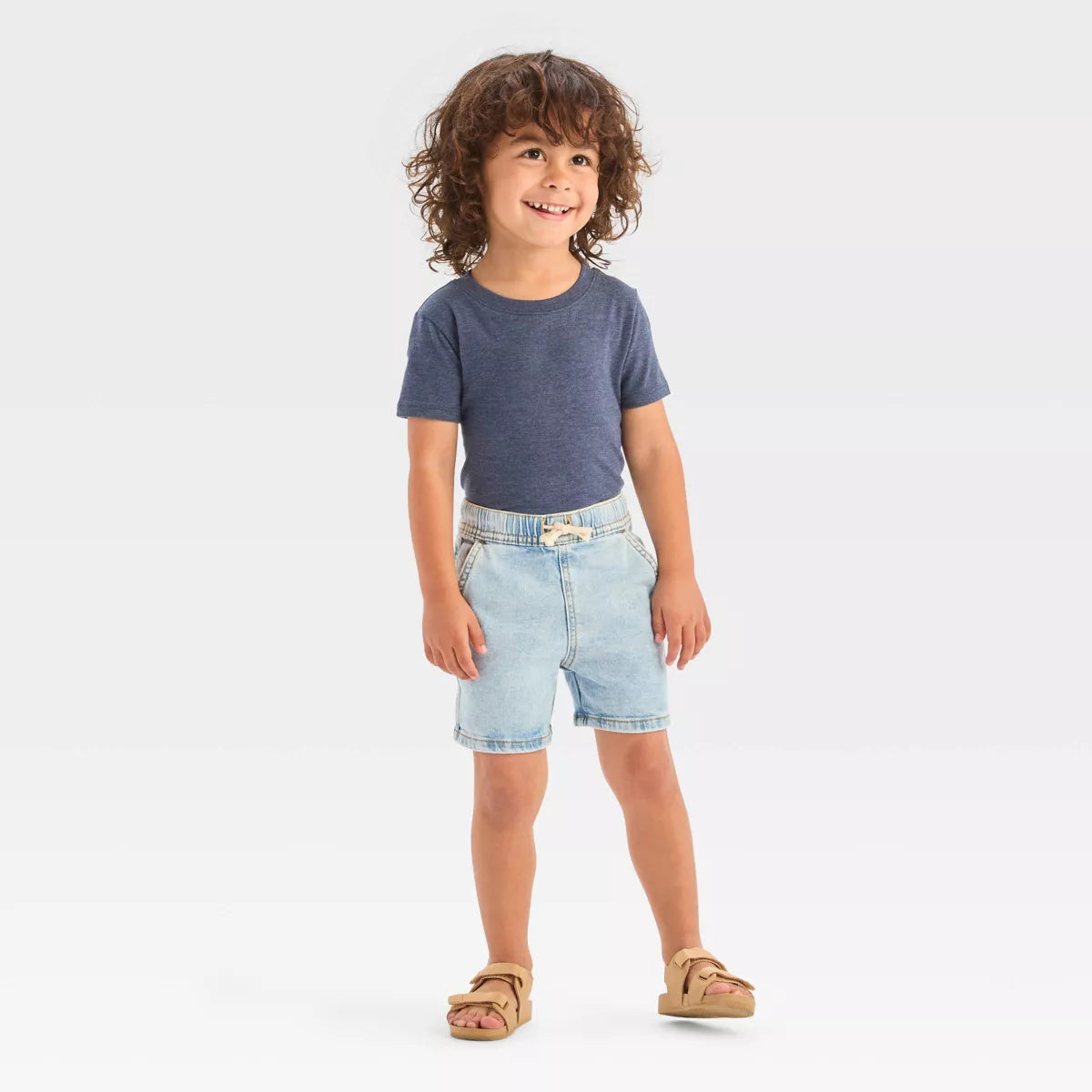 Cat & Jack short mezclilla light wash - Talla 4T