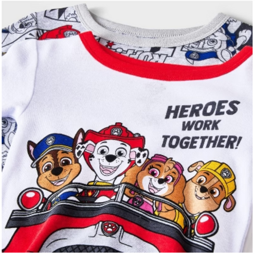 Paw Patrol set 2 pijamas manga larga - Talla 12 meses