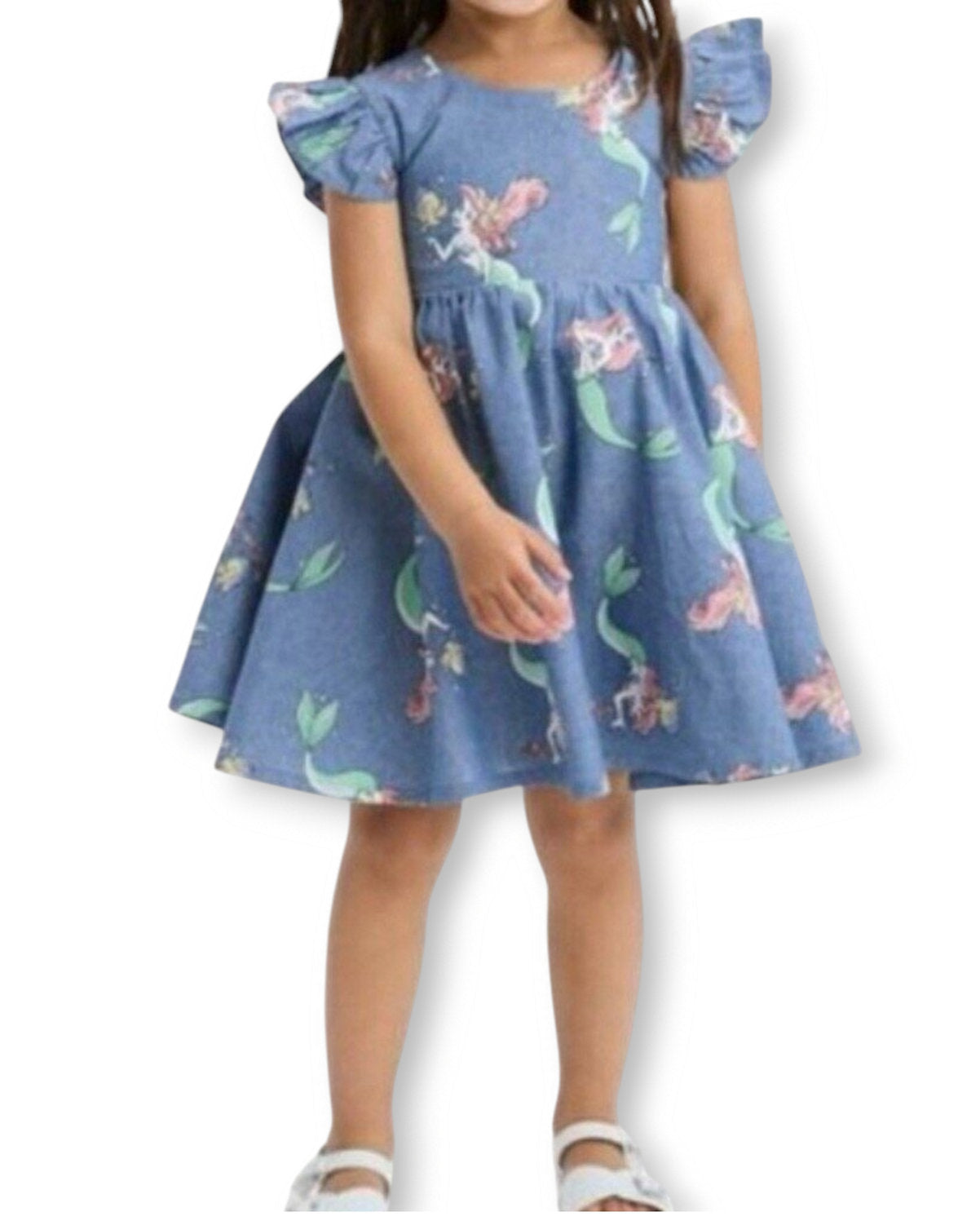 Disney vestido azul sirenita - Talla 12 meses