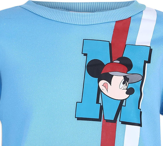 Disney conjunto celeste Mickey baseball - Talla 4T y 5T