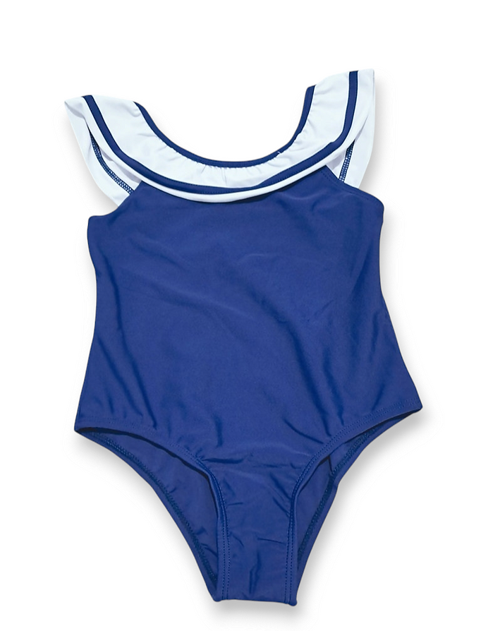 Traje de baño entero azul - Talla 5T