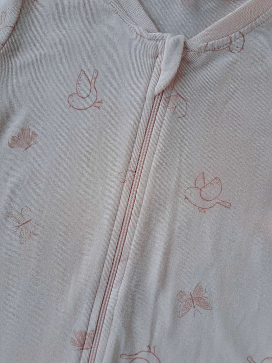 Anko Baby pijama rosa pie cerrado zipper - Talla 12-18 meses