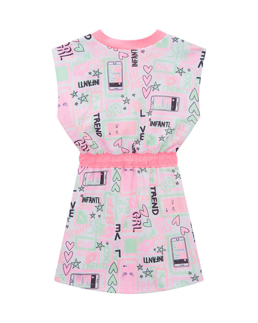 Infanti vestido multicolor fashion - Talla 4T