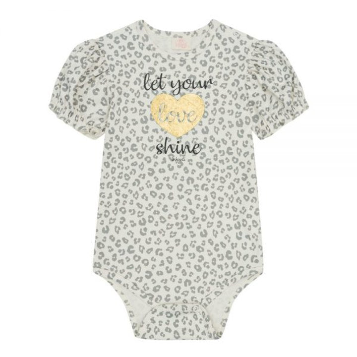 Infanti mameluco manga corta love - Talla 6a9m
