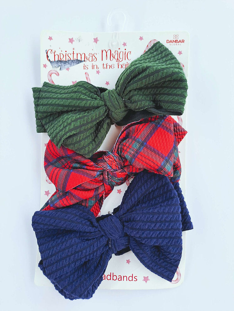 Set 3 diademas grandes navidad
