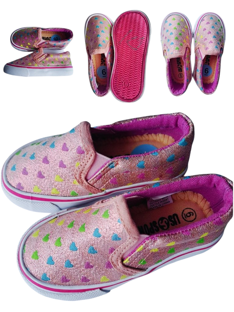 Calzado niña multicolor corazones - Talla US 9