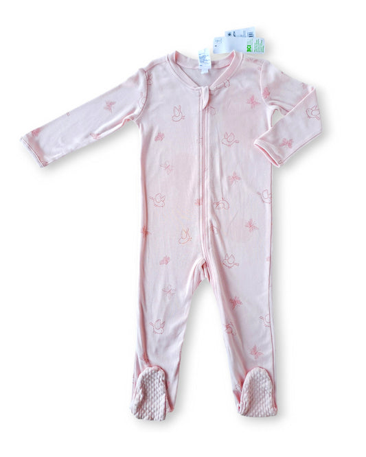 Anko Baby pijama rosa pie cerrado zipper - Talla 12-18 meses