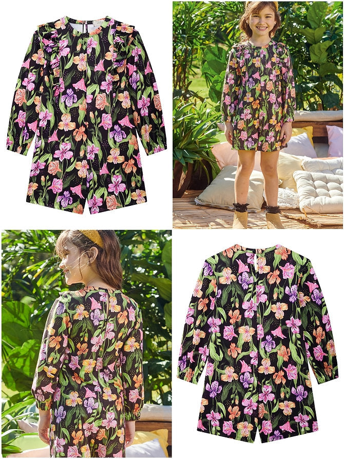 Infanti romper floreado - Talla 2T - 6