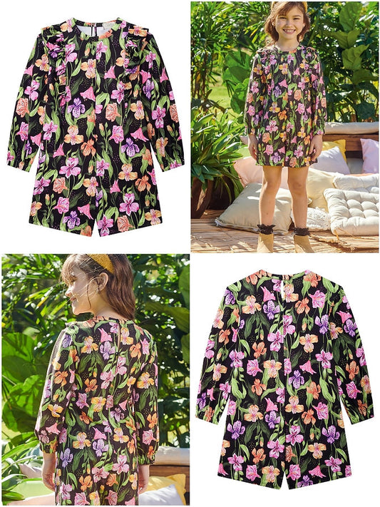 Infanti romper floreado - Talla 2T - 6