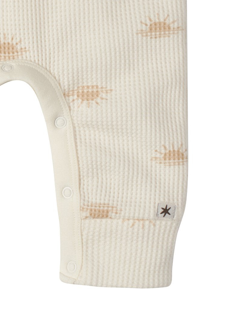 Gerber romper beige botones manga corta unisex - Talla 18 meses