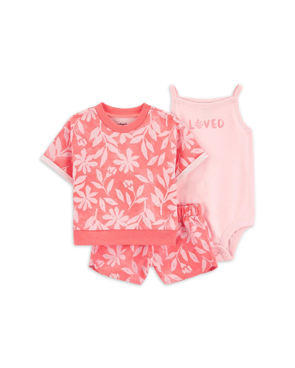 Carter's conjunto 3 piezas loved - Talla 0a3 meses