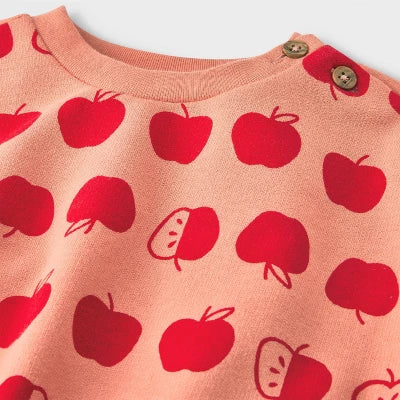 Cat & Jack conjunto legging y abrigo manzanas - Talla 12 meses